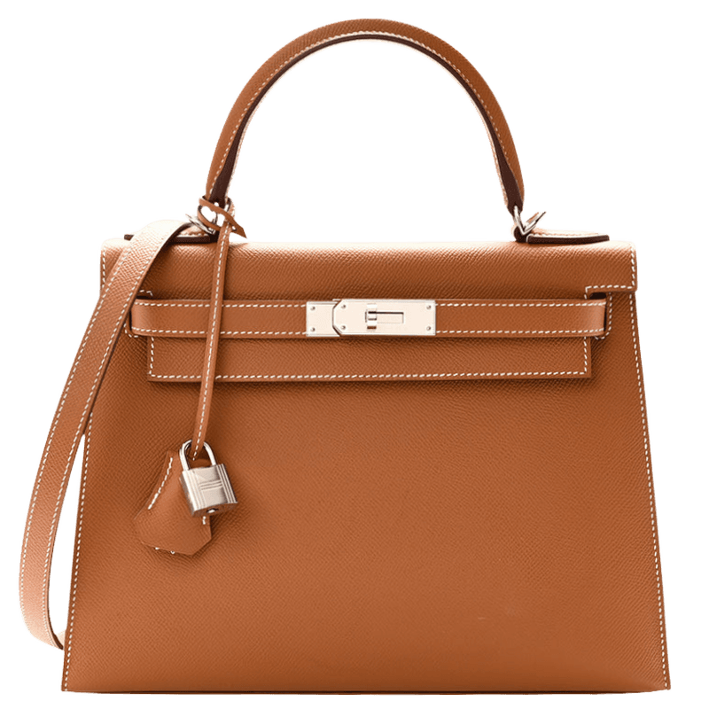HERMÈS Kelly 28 Sellier — Gold Epsom, Palladium Hardware